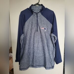 New England Patriots Quarter-Zip Pullover, Size XL
